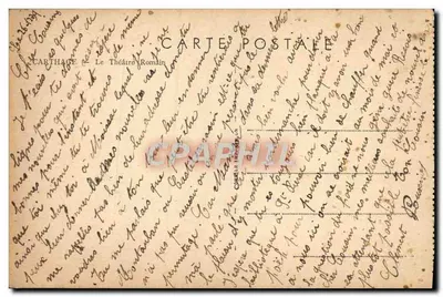 Carthage — O Teatro Romano — Editora: Compagnie des Cartes Postales — Verso