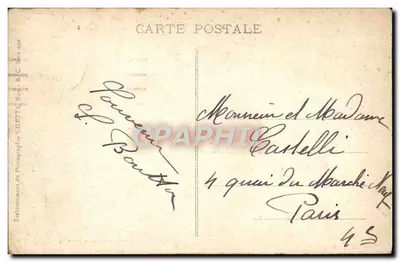N.-D. de LAGHET — Lembrete — Edição Glietta n°1099 — Verso