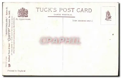 Ostatni ładunek — krajobraz wiejski z wozem ciągniętym przez konie — Tuck's Post Card, seria II, nr 9443 — Rewers