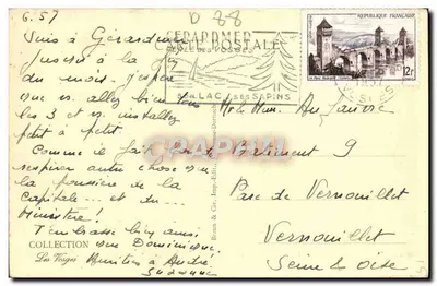 Gérardmer z "Bout du Lac" — widok jeziora — Braun & Cie, Wyd. Gie, seria 4, n°3120 — Rewers