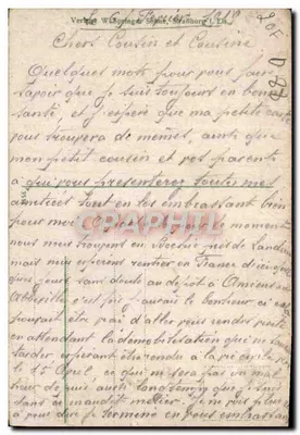 Diedolshausen und Ruine Gutenburg (Vogesen) — Kämpfe 1914/16 — édition W. Springer, Strasbourg — Verso