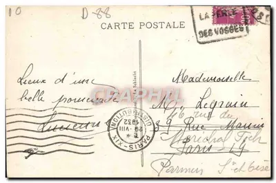 A Schlucht (alt. 1159 m.) — As Rochas de Frankenthal — editor não identificado, n° 2479 — Verso