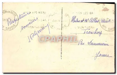 Thonon-les-Bains — Widok z nabrzeża — Stara pocztówka nr 23, wydawca C. des Arts Photographiques — Rewers