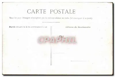 Paris - Câmara dos Deputados — vista da fachada com colunatas e estátuas — editor não identificado — Verso