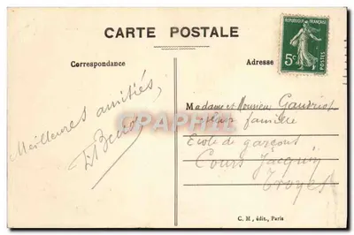 Parijs — Het Grand Palais van de Champs-Élysées — C.M. n°10 — Achterkant