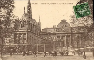 Paris - Palácio de Justiça e a Santa Capela — editor não identificado, número de série não visível