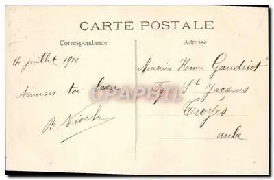 Arc de Triomphe — Paryż — wydawca C.M. n°4 — Rewers