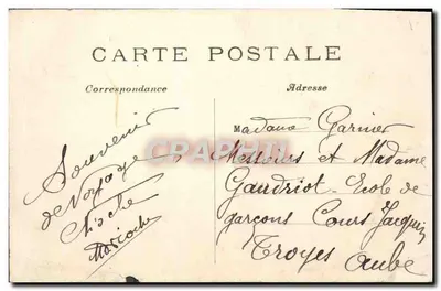 Paryż — Rue de Rivoli i Jardin des Tuileries — Wydawca nieznany, nr 1131 — Rewers
