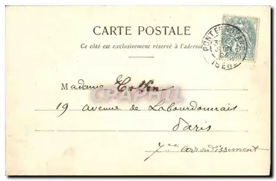 Route van de Goulets — Valence — Collectie P.P. n°54 — Achterkant