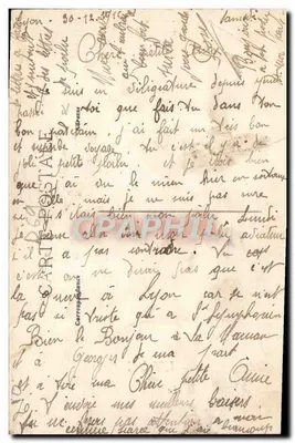 Lyon — widok panoramiczny z 12 miejscami symbolicznymi — wydawca nieznany, numer serii nieczytelny — Rewers