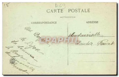 LYON — Pont do Palácio de Justiça e Coteau de Fourvière — E.R. — Verso