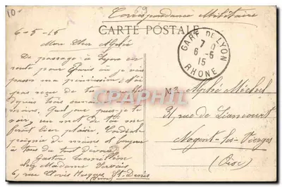 LYON — La Prefettura — E.R. n°439 — Verso