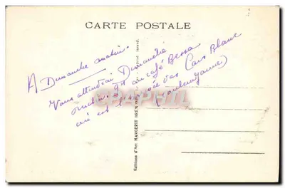 La Potence-d'Allegre (Haute-Loire) — Ruínas do castelo do século XIV — Aspecto Sudeste — Editor Elm, n° 7633 — Verso