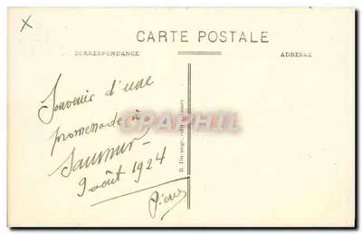 Saumur (M.-et-L.) — Ogólny widok z południowego zachodu — wydawca nieznany, nr 22 — Rewers