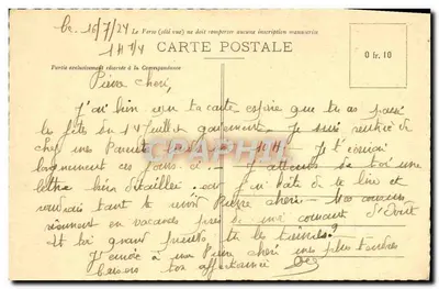 Troyes - Le Cirque — Ch. Grandfillier, phot-éditeur, Troyes — Verso