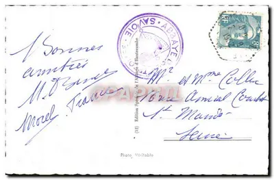 Abadia de Hautecombe — Estátua de Maria-Christine por Albertoni — Edição Especial da Abadia de Hautecombe — Verso