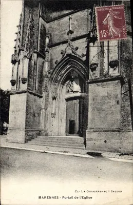 Marennes - Portal da Igreja — Cl. Le Guiastrenec - Saujon