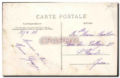 Stara pocztówka Cueillies Pour Vous Enfant — Rewers
