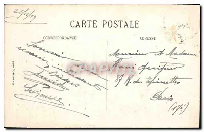 Arras vor dem furchtbaren Krieg — Das Rathaus — Charles Ledieu, Arras — Rückseite