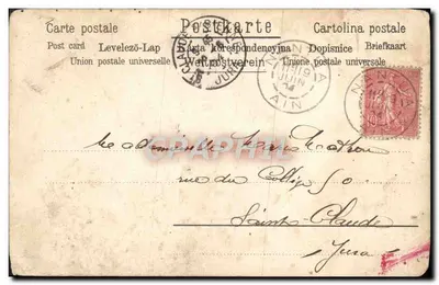 Lily of the Valley and Four-Leaf Clover — Éditeur A. B. F. N° 664 — Verso