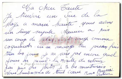 Plaża Sables d'Olonne — widok promenady i wybrzeża — wydawca NERLY — Rewers