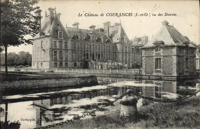 O Castelo de COURANCES (S.-et-O.) visto das Douves — Verheydt, edição Millier