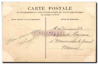 Acquigny — O Castelo — Editor anônimo, n° 1229 — Verso