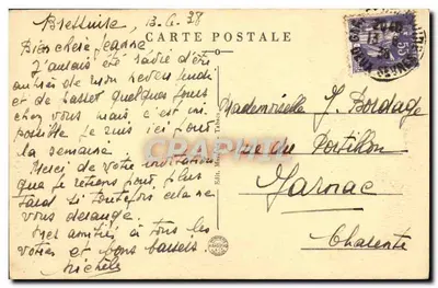 Bressuire — O Castelo e a Igreja — Ed. Marcel Tabac — Verso