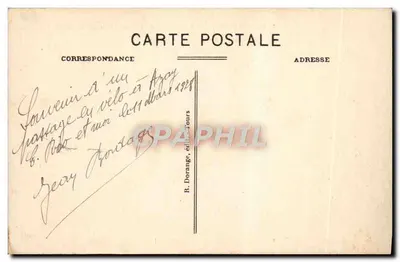 Azay-le-Rideau (Indre-et-Loire) — Nationaler Schloss (15. Jahrhundert) Ostseite — Verlag R. Dorange, Tours — Rückseite