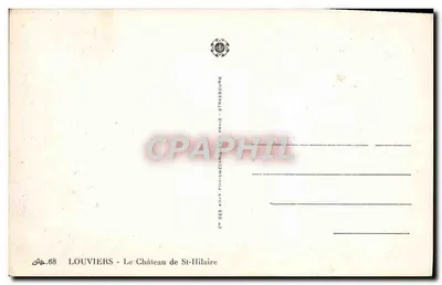 Louvières — Zamek St-Hilaire — C° des Aîn, Paryż — Rewers
