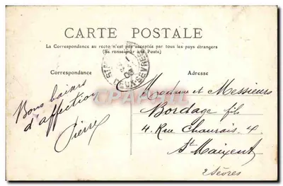 Donjon, widok z lotu ptaka — Vincennes — Zbiór F. Fleury, nr 40 — Rewers