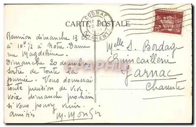 Castelo de Chouvigny — Velho castelo feudal no topo de uma rocha nas gargantas da Sioule — V.R.C. editor — Verso