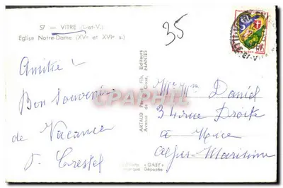 Witraż — Katedra Notre-Dame (XVe i XVIe wiek) — Wydawnictwo Gaby — Rewers