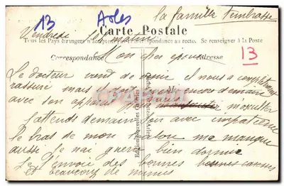 Arles — Les Alyscamps — Ruiny starej świątyni z wieżą — Rewers