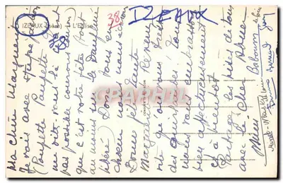 Igreja de Izéoux — editor Cing, série 38 — Verso
