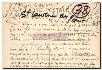 Dauphiné — Chartreuse de CURIÈRE, near the Grande-Chartreuse — publisher A. A. (no. 78) — Back