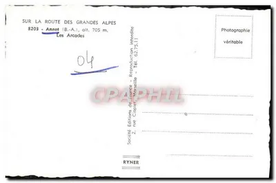 Annot (B.-A.) — El Pasaje de las Arcadas — Société Éditions de France, Marsella — Reverso