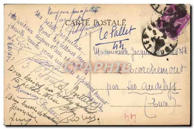 Le Pallet (Loire-Inf.) — Façada kościoła — Zbiór F. Chapeau, Nantes — Rewers