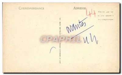 NANTES - Sino da Igreja de Santa Cruz, datado do século XVI — LL — Verso