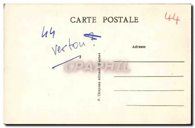 Vertou (Loire-Inf.) — La Chiesa Antica — Editore F. Chapeau — Verso