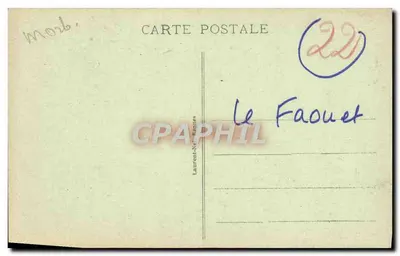 Le Faouët - Kaplice św. Barbary i św. Michała — wydawca Laurent-Né-Mennès, n° 196 — Rewers