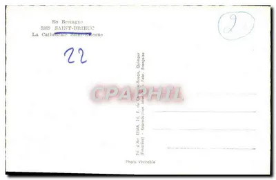 Saint-Brieuc — Katedra św. Erenny — Éd. d'Art REMA — Rewers