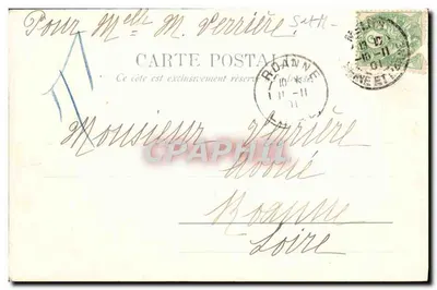 Iglesia de Notre-Dame — Melun — editor R. P. Idéenne París — Reverso