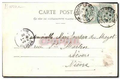 Châlons-sur-Marne, kościoł św. Loupa — widok z północy — G. Burand, fot. - wyd., Châlons — Rewers