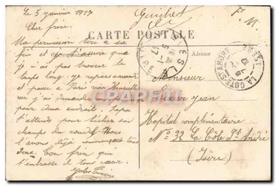 Blesle - A Torre (século XI) — A Auvergne Illustrée n°612, editada por F.M. — Verso