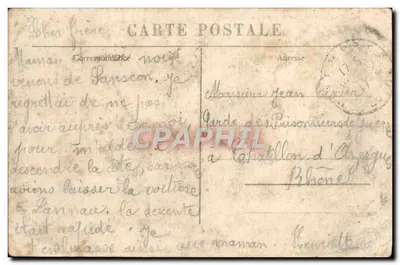 O Castelo de Torsiac (perto de Laneau) — Século XVIII — L'Auvergne Illustrée 1913 — Verso