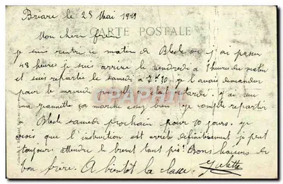 Briare (Loiret) — Pont et Grande-Rue — Éditeur : L. Michaud, Sully-sur-Loire — Verso