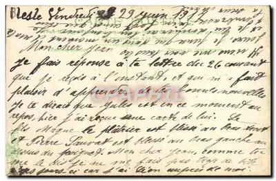 Sainte-Marquerite : Rue des ... — Stara pocztówka datowana 1902 — wydawca niewidoczny — Rewers