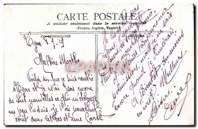 Lyon — Estátua de Suchet — Staerck, Paris — Verso