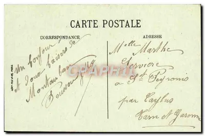 Montauban — Katedra — Wydawnictwo Magazynów Zjednoczonych — Rewers